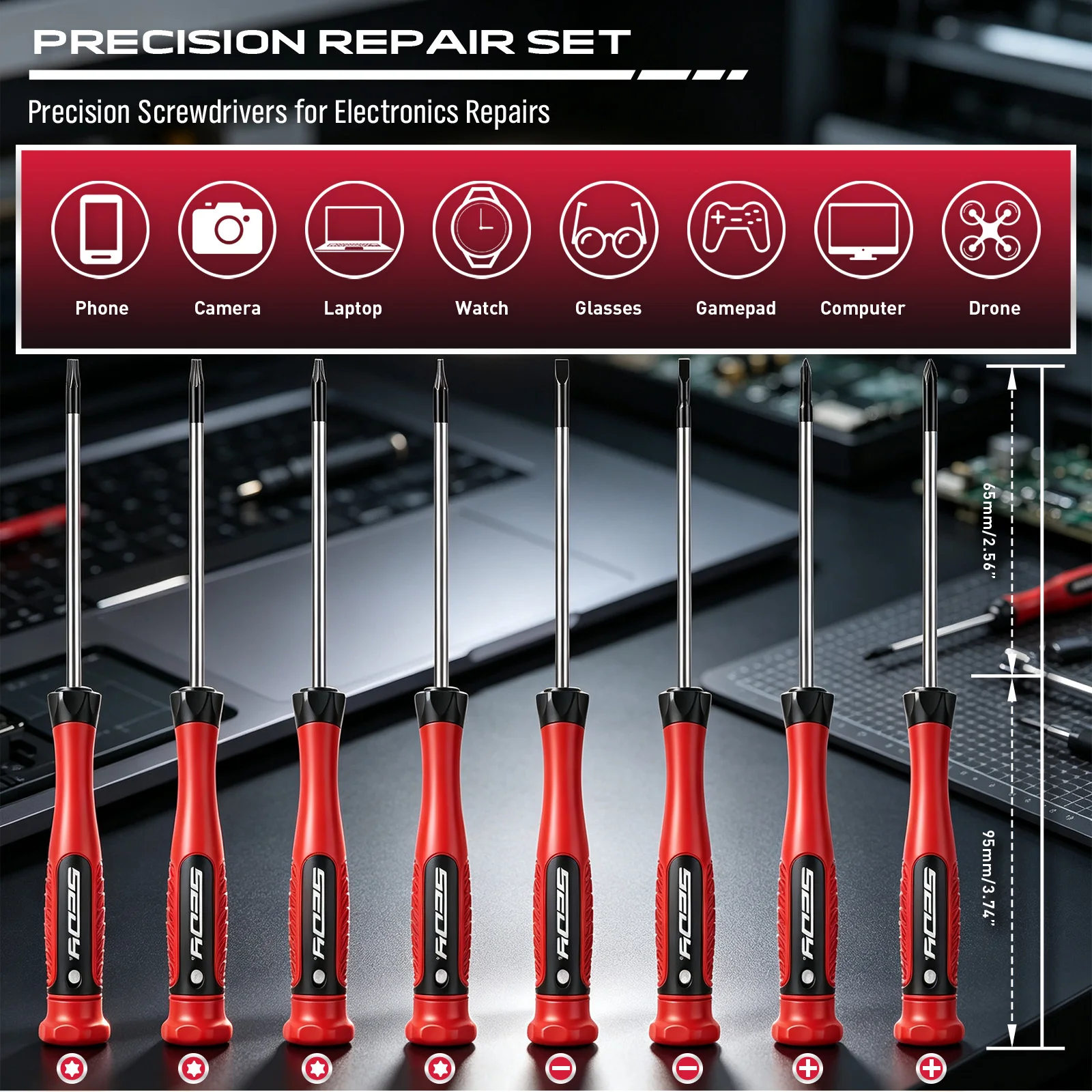SEDY 101Pcs Magnetic Screwdriv - огляд і ціна Diy Electronics Rack