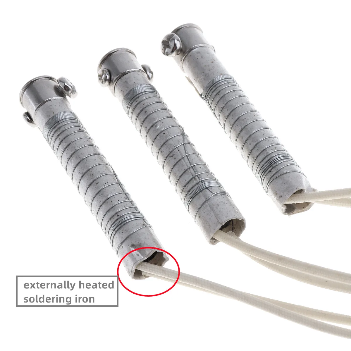 1/2PCS Heat Soldering Iron Core 220V 35/50W 30/60W Heating Element Replacement Welding Metalworking Equipment Tools Accessories