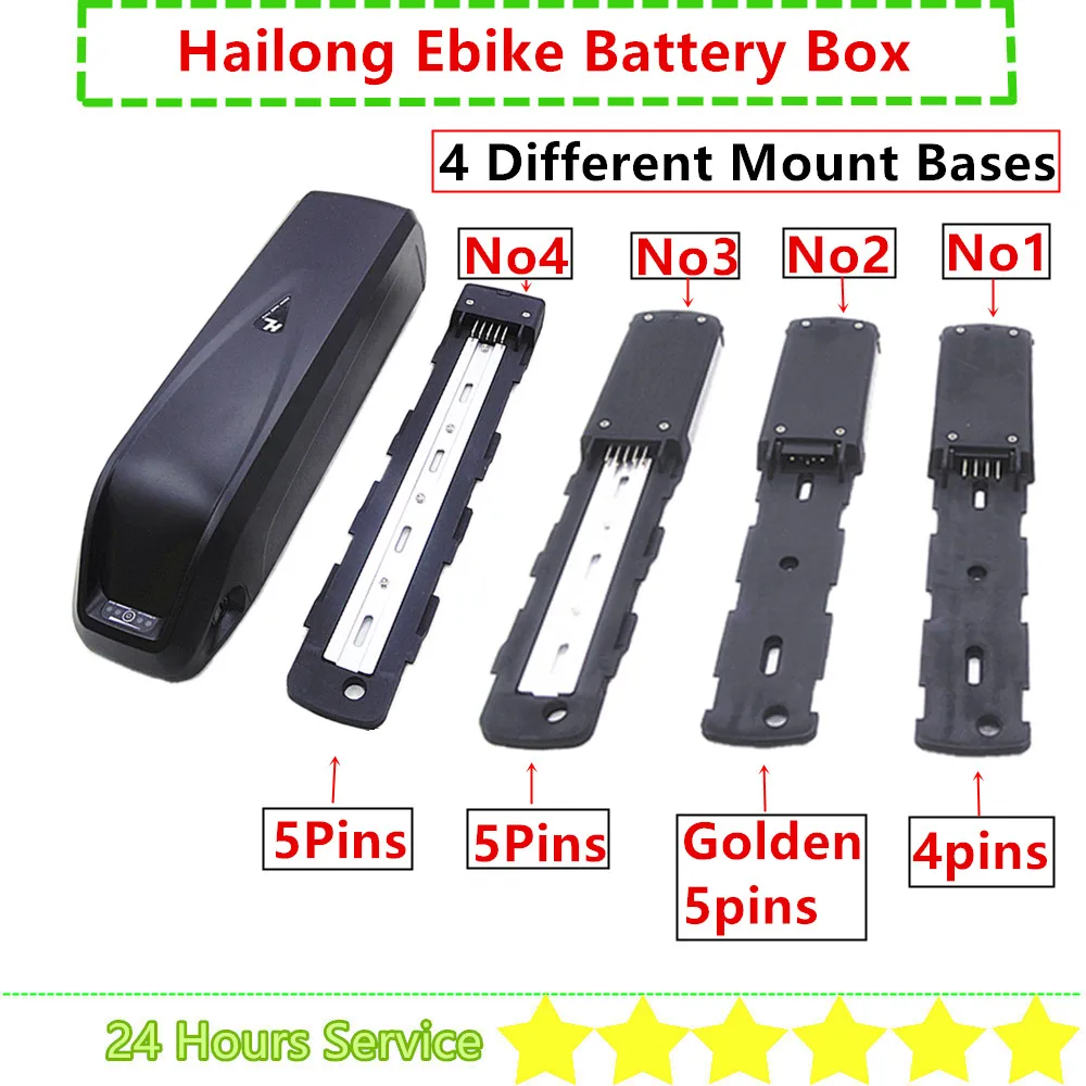 Hailong hailong1 g56 pro ebike baterie pouzdro 24V 36V 48V 52V shodit trubice elektro kola skříňka 40 50 52 56 ks 18650 buněk 30 ks 21700 buněk