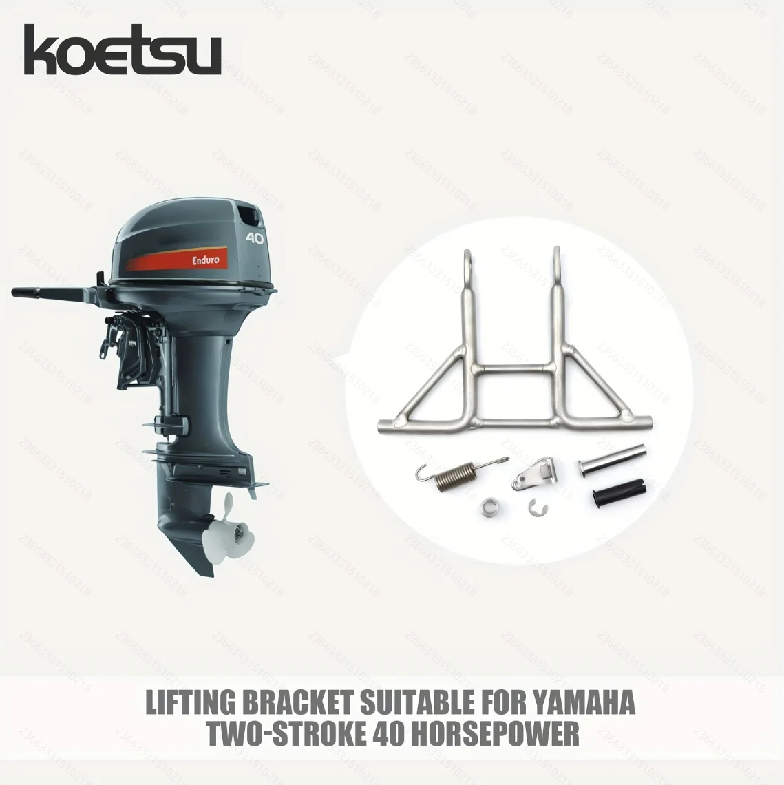 

KOETSU Lifting Bracket - For YAMAHA PARSUN HANGKAI Hidea Outboard Boat Engine Parts Kit Two Stroke 40 HP