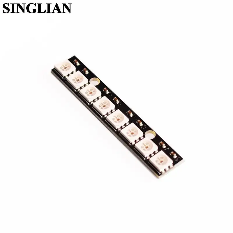 1pcs WS2812 5050 RGB LED 8-bits Built-in Full Color Driving Color Lamp Development Board