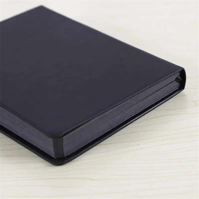 Hardcover Notebook DIY Scrapbook Sketchbook Personal Diary 100 Sheet Black Papers A5/A6 Journal Notepad for Student Kid