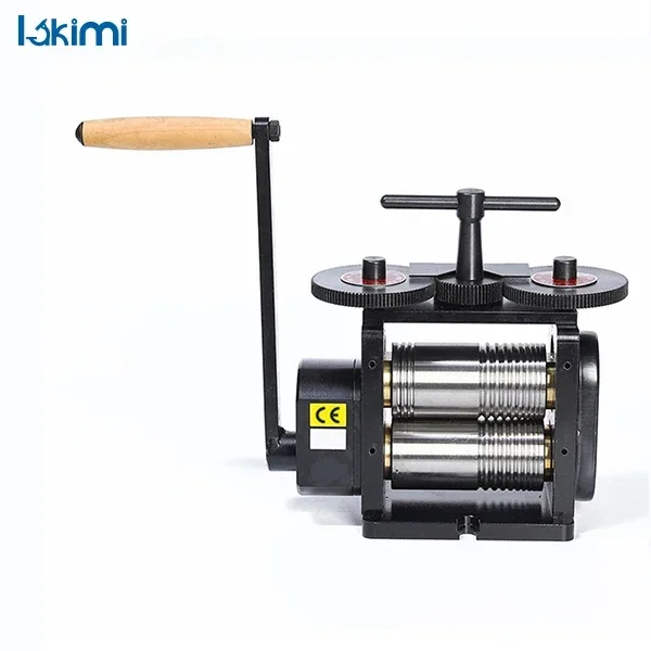 2025/مجموعة مطحنة دوارة سوداء مع 130 مللي متر لفات Lakimi لتقوم بها بنفسك آلة صنع المجوهرات LK-RM02A