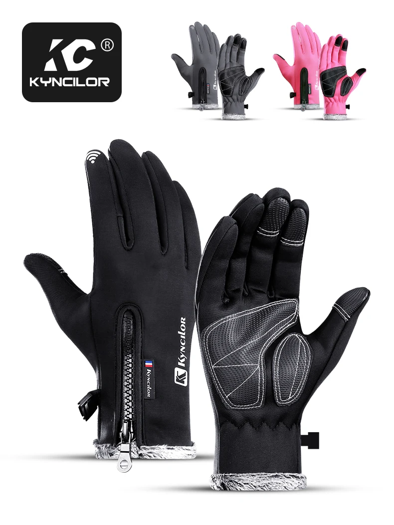 Touchscreen Radfahren Handschuhe Winter Herbst Männer Hohe Qualität Männlichen Verdicken Warme Männer Kaschmir Feste Handschuhe Handschuh Business Handschuhe