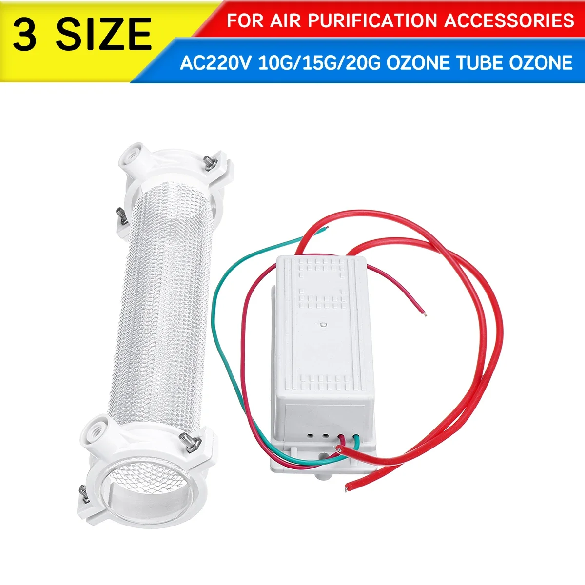 

10G/15G/20G Ozone tube ozone for ozone generator Silica Tube Ozone Generator Ozonizer For Air Purification Accessories AC220V