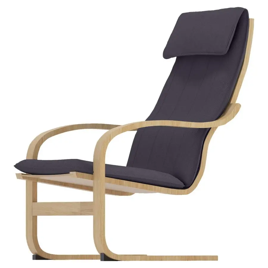 

Poang Chair Cover Replacement, Made Compatible for IKEA Poang Armchair Slipcover Only Dark Gray