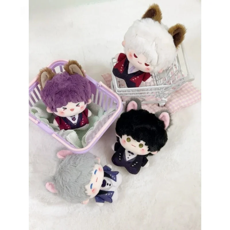 Anime Xavier Sylus Love and Deepspace Zayne Rafayel Katzenohr Cosplay Puppe Stofftiere Anhänger Puppe Fluffy Maumet Schlüsselanhänger 10 cm