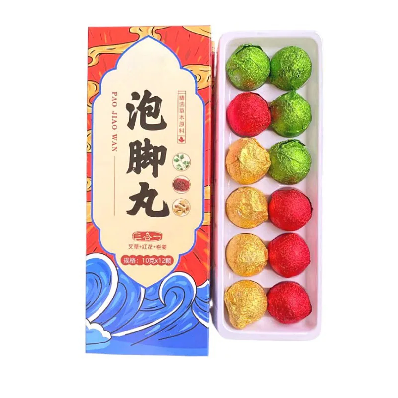 12Pcs Foot Bath Bubble เม็ด Wormwood ขิงดอกคำฝอยเท้า Bath SPA กระเป๋าฟุต Relax Soothing ซักผ้า Health Care ผ่อนคลาย