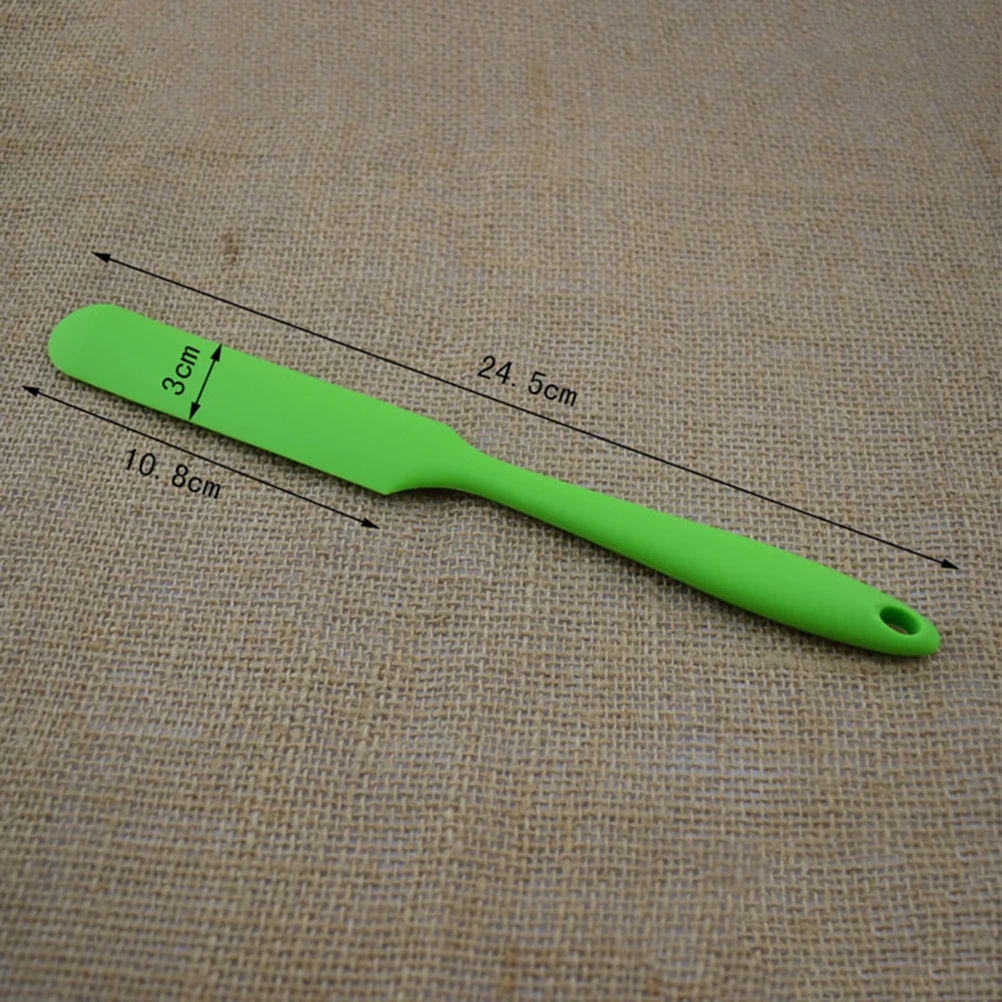 

Silicone Spatula Scraper Cake Turner Green Flower Mini Cooking Utensils Kit Heat Resistant Food Grade Safe Dishwasher Easy Clean