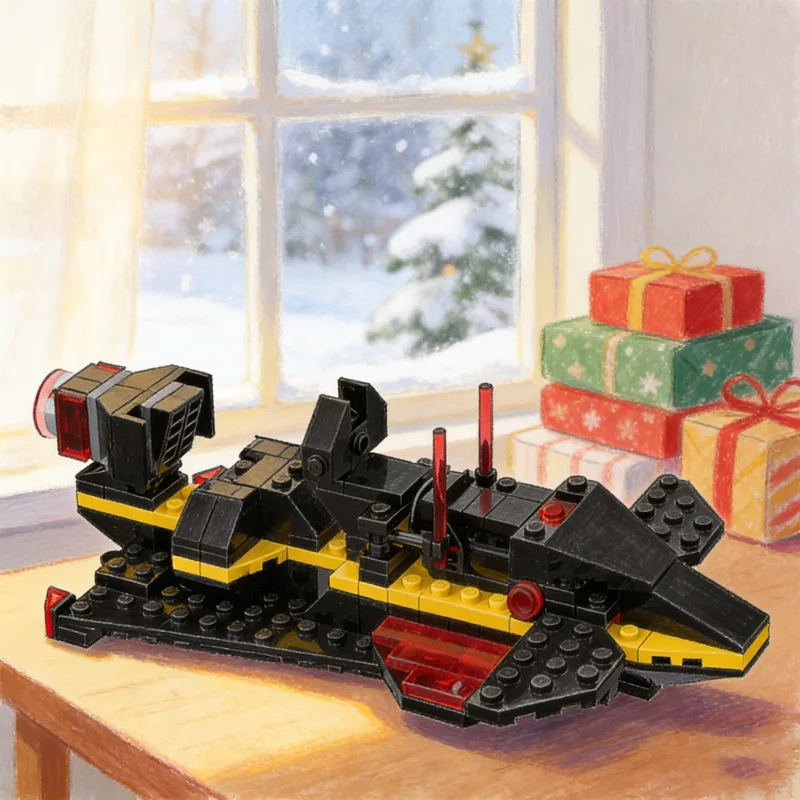 173 elementy MOC Kosmiczny Blacktron I model B remake Klocki konstrukcyjne Architektura Pomysł na prezent świąteczny Zabawka z klocków Edukacja Urodziny