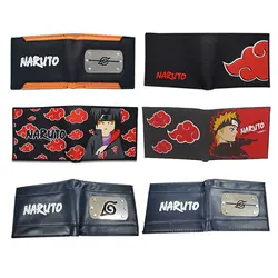 Naruto Anime Foldable Coin Purse Men Children Bank ID Card Holder Card Clip Bag Cartoons Cosplay Clutch Wallets Birthday Gifts