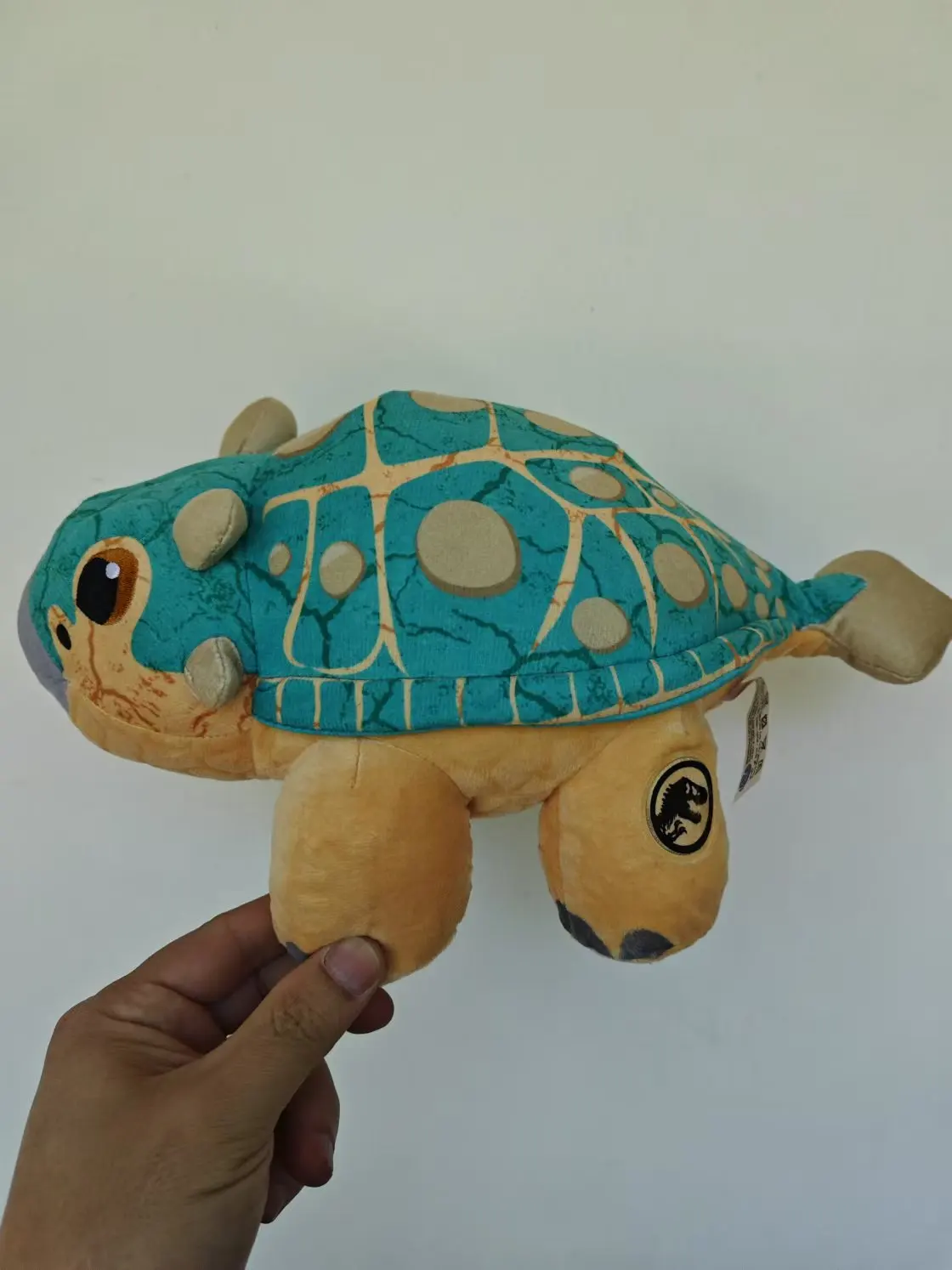 Original Jurassic World dinosaurio Ankylosaurus peluche niño favorito muñeca de dibujos animados para niños regalo