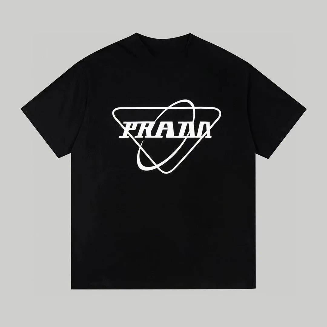 

2025 Latest Y2k Luxury Brand T-shirt Pure Cotton Flat Printing Large Size Round Neck Short-sleeved Men's and Women's Top T-shirt