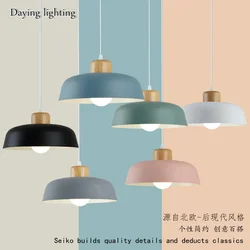 Now Nordic Lighting Modern Living Room Dining Table Lamps Simple Personality Creative Bar Bedroom Single Head Macaron Chandelier