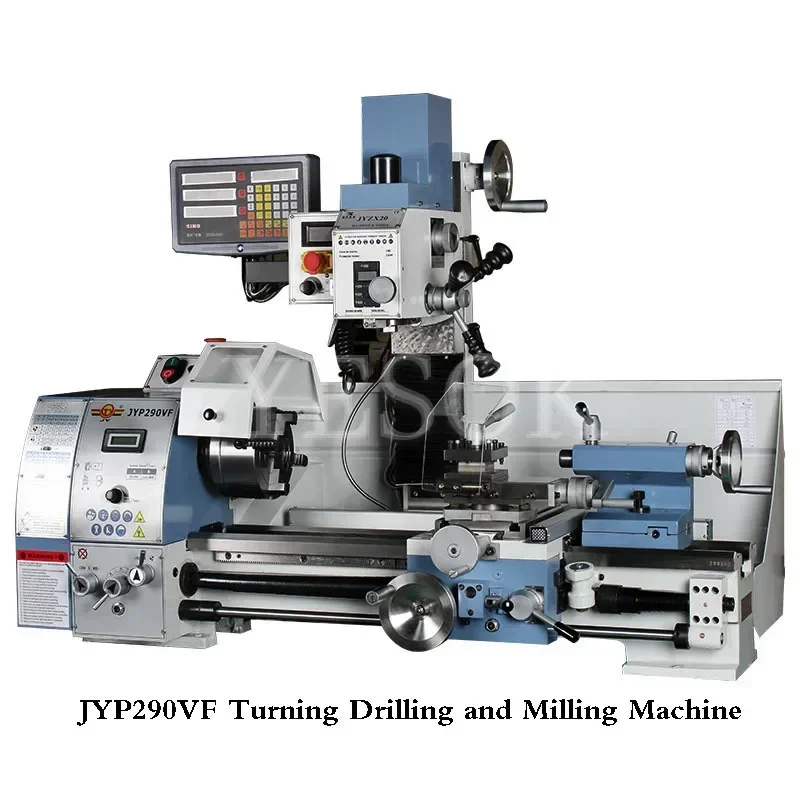 JYP290VF Household Lathe Bench Drill Lathe Drilling and Milling One Machine Industrial Metal Milling Machine Lathe-0.02-0.28MM/R