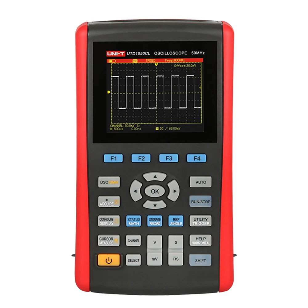 

UNI-T UTD1050CL Oscilloscope Logic Analyzer Usb Automatic Setting Function Handheld Digital Storage Oscilloscope