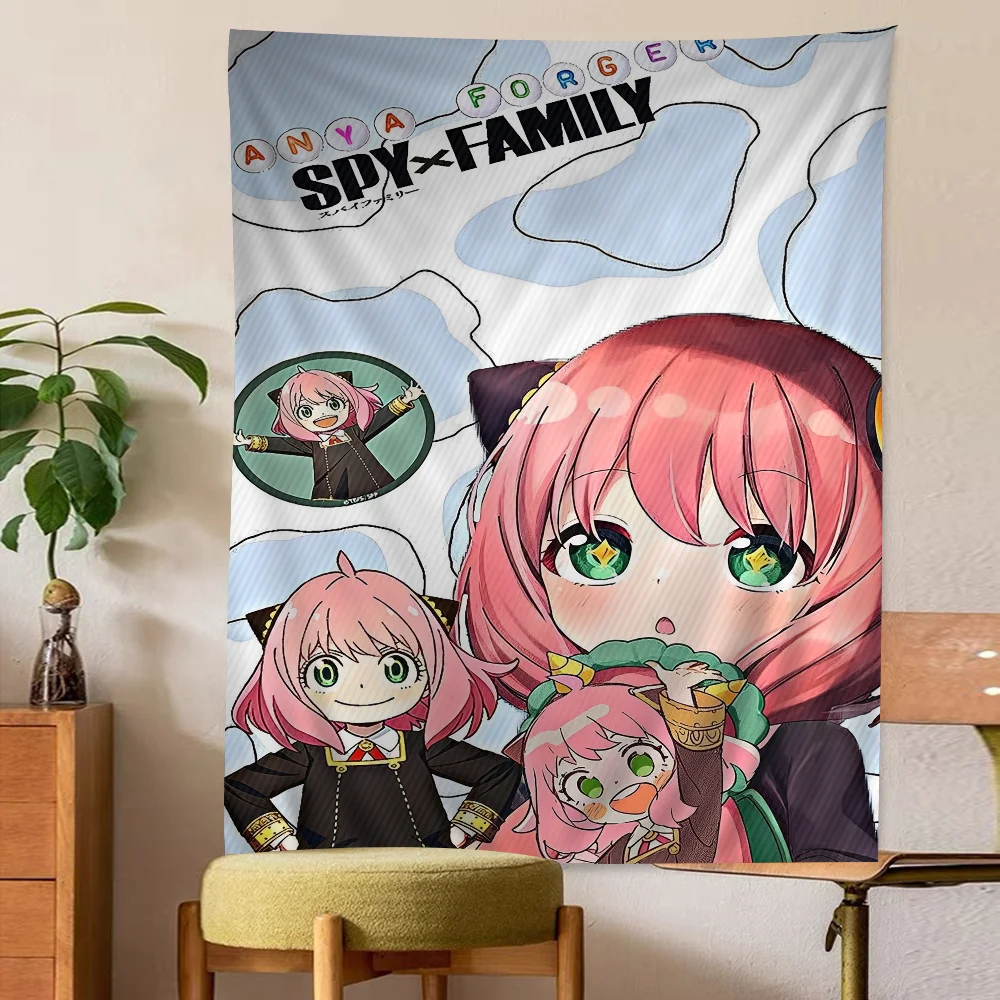 Anime Spy x Family Printed Large Wall Tapestry Cheap Hippie Wall Hanging Bohemian Wall Tapestries Mandala INS Home Decor