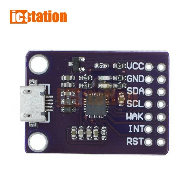 Placa de depuración CP2112, módulo de comunicación USB a SMBus I2C, Kit de evaluación MicroUSB 2112 2,0 para módulo de Sensor CCS811 para arduino