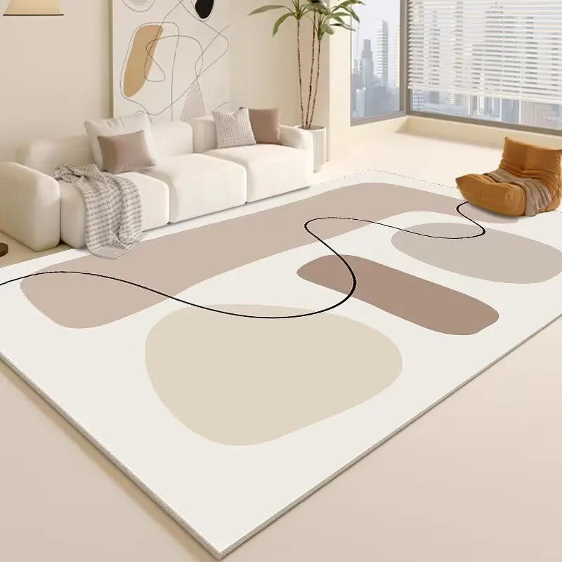 

Современный стиль CARPET FOR LIVE ROOM Моющийся большой ковер Простой стиль Украшение комнаты Эстетический нескользящий коврик для детей Коврики