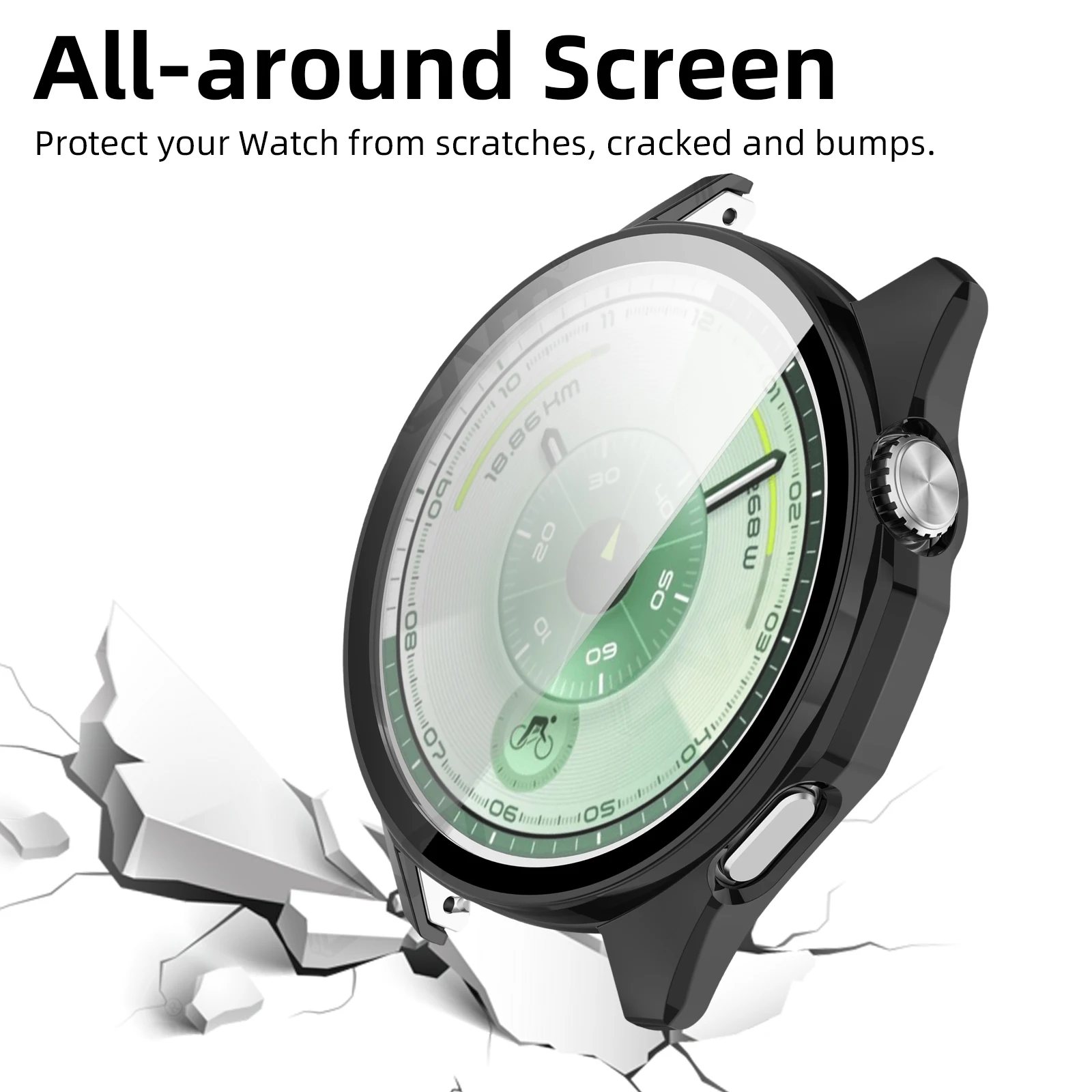Glass+Case for Huawei Watch GT 6 46mm 41mm Glass Anti-scratch Screen Protector & Hard PC Protective Bumper for GT6 Accessories - Image 5