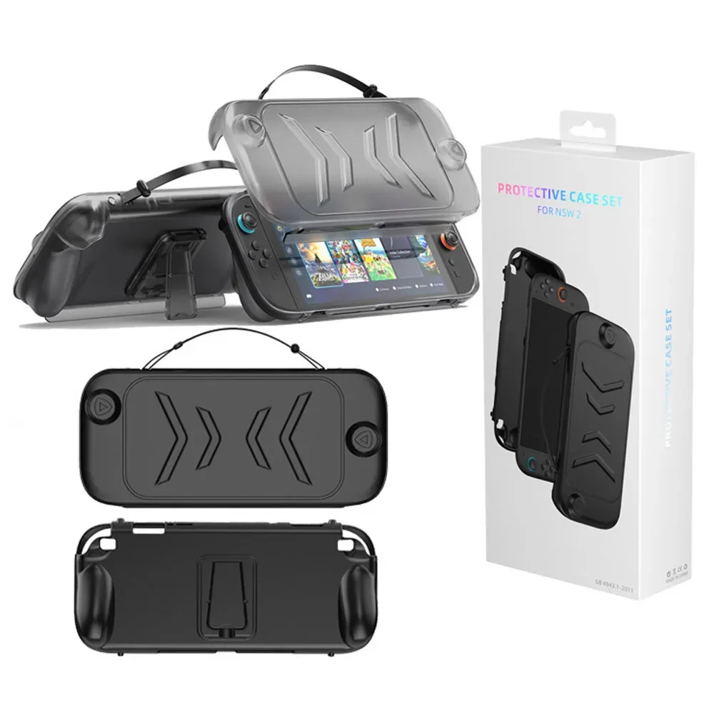 Protective Cover for Switch 2 for NS2 2025 Handheld Game Console Case Ergonomic Handle Grip Cover Anti-Drop Case Host Shell Case