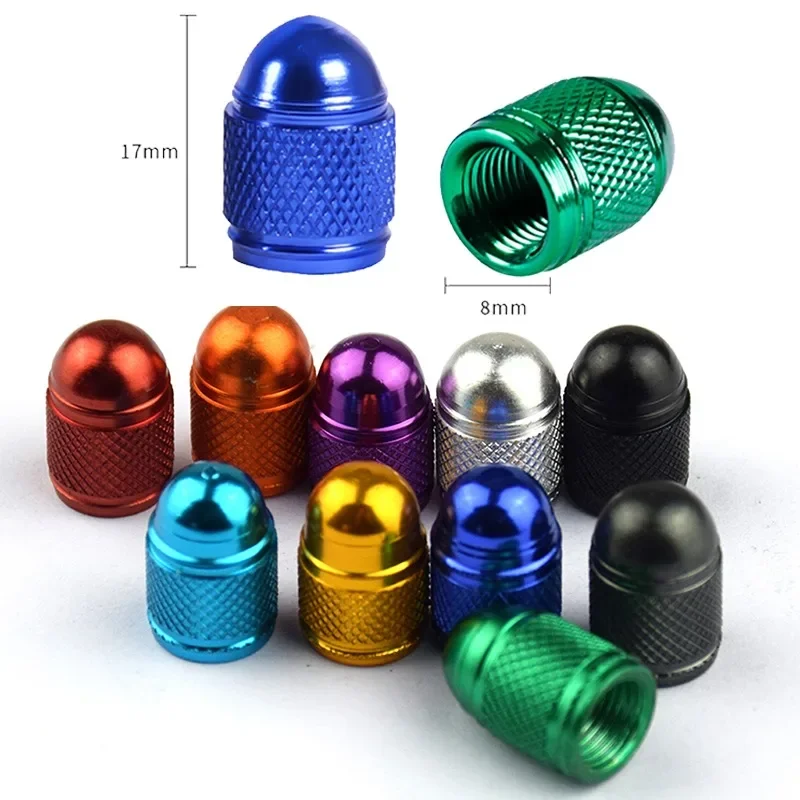 Aluminum Nipple Caps for Car Truck Air Port Cover Tire Rim Valve Wheel Stem Cap Exterior Parts Car Accessories 2/4pcs