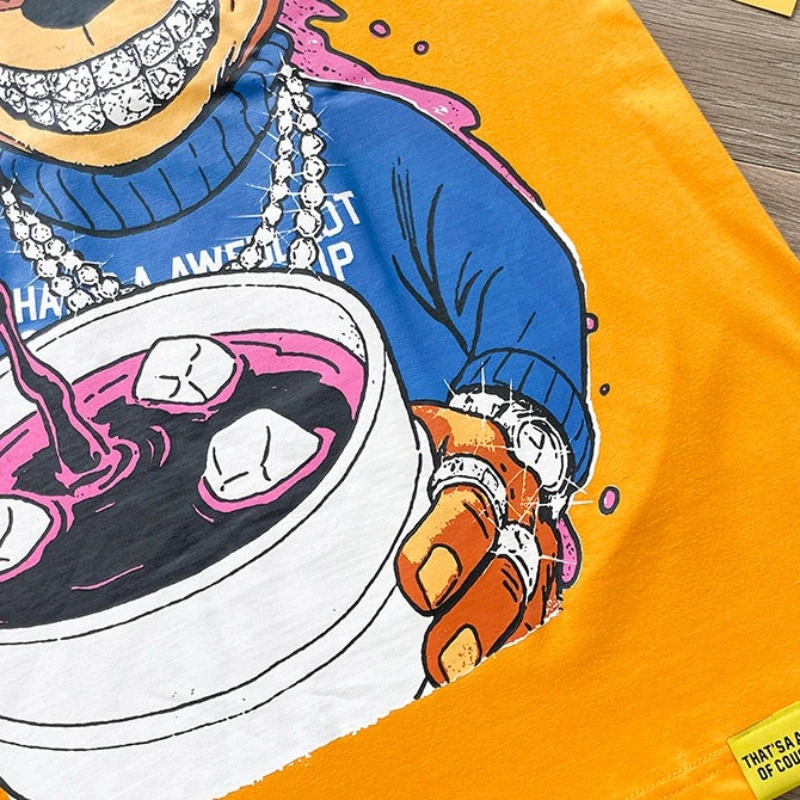 High Quality That's A Awful Lot Short Sleeve T-shirts Hip Hop Diamond Print Women Men Crew Neck Cotton Tee Tops