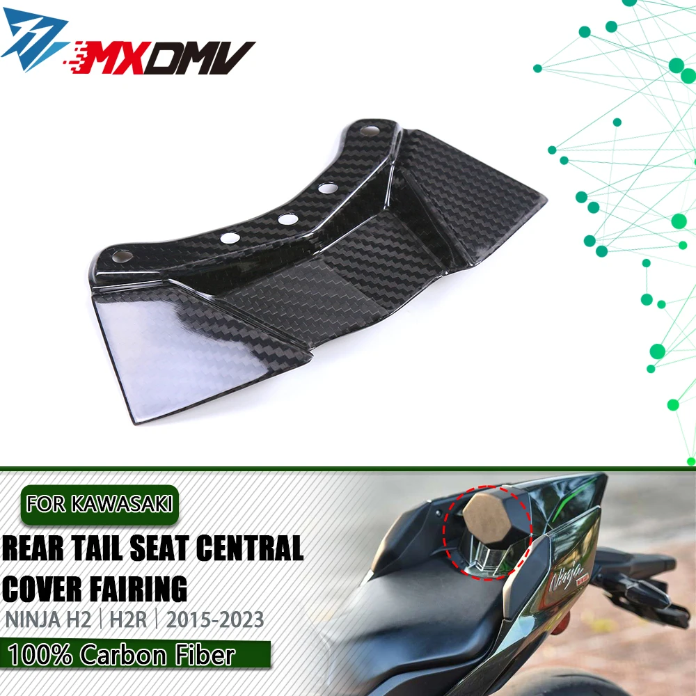 

H2R Carbon Fiber Rear Tail Seat Central Cover Fairing Kit Motorbike Accessories For KAWASAKI NINJA H2 H2R 2015-2023