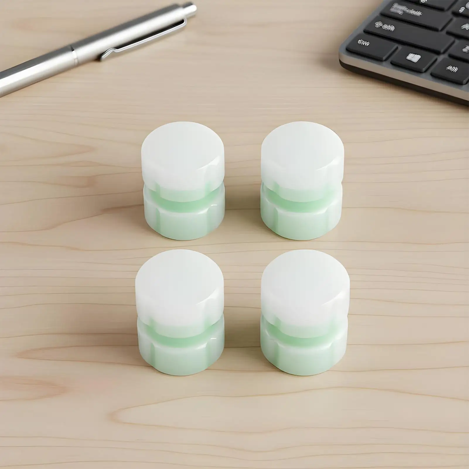 قبعات الإطارات 4 قطع أداة حماية من الأشعة فوق البنفسجية مقاومة للطقس أغطية صمامات جذعية للإطارات للسيارات والمركبات الليلية والرياضة في الهواء الطلق