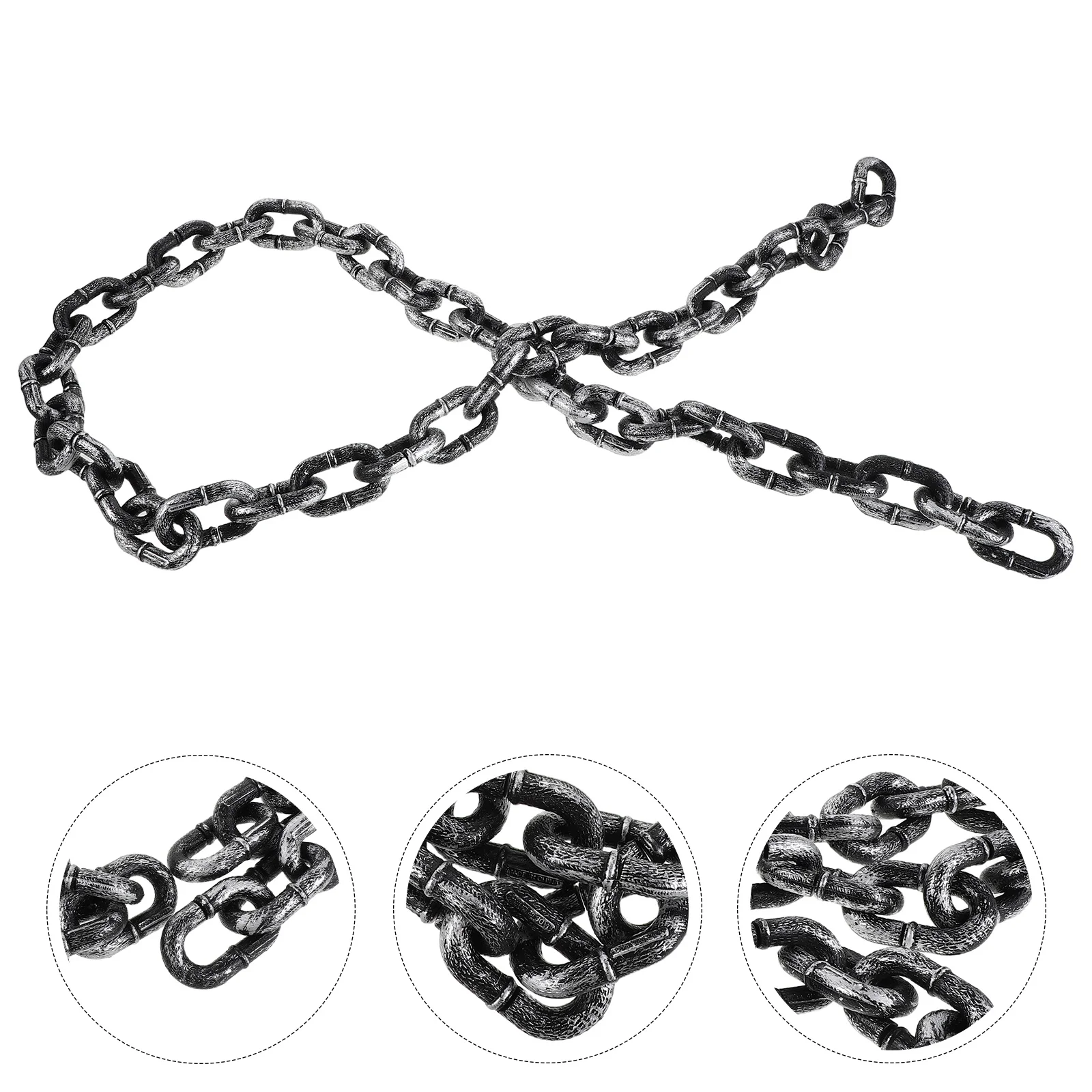 

Пластиковый декор звеньев цепи-реалистичные поддельные кайданы для вечеринки в честь Хэллоуина с привидениями, страшные украшения для косплея