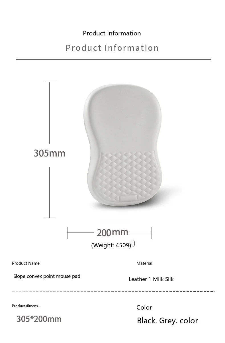 Silikon-Handgelenkauflage mit ergonomischem Neigungsdesign, 10 Farben, rutschfeste Schreibtischunterlage für Büro und Gaming. – Detail 13