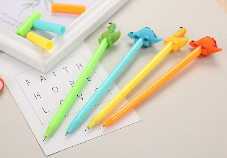20 Pcs Office Stationery Dinosaur Gel Pens Cartoon Cute Student Creative Animal Styling Office Supplies