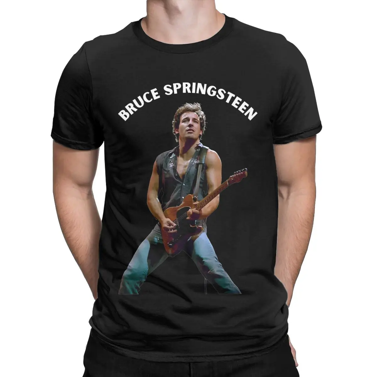 

Casual Bruce Springsteen Rock Singer T-Shirts for Men Women 100% Cotton Born In The USA Tees Shirt Birthday Present Clothes