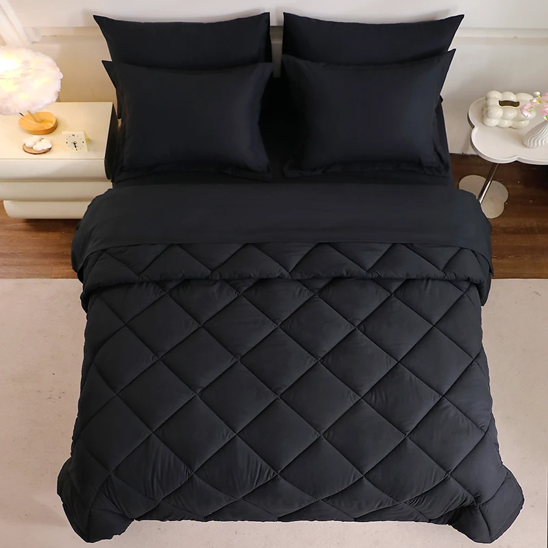 

7-Piece Mattress Topper Comforter and Pillowcases Flat Sheet Set Premium Bedding for Comfort and Relaxation
