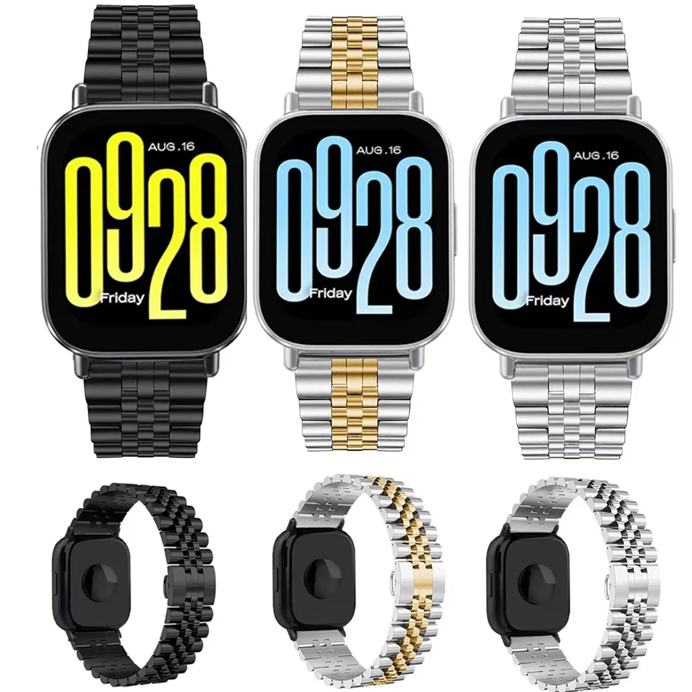 22mm Metal Strap for Redmi Watch 5 Lite Metal Stainless Steel  Comfortable Band for Redmi Watch 5 Active Luxury Accessories Belt