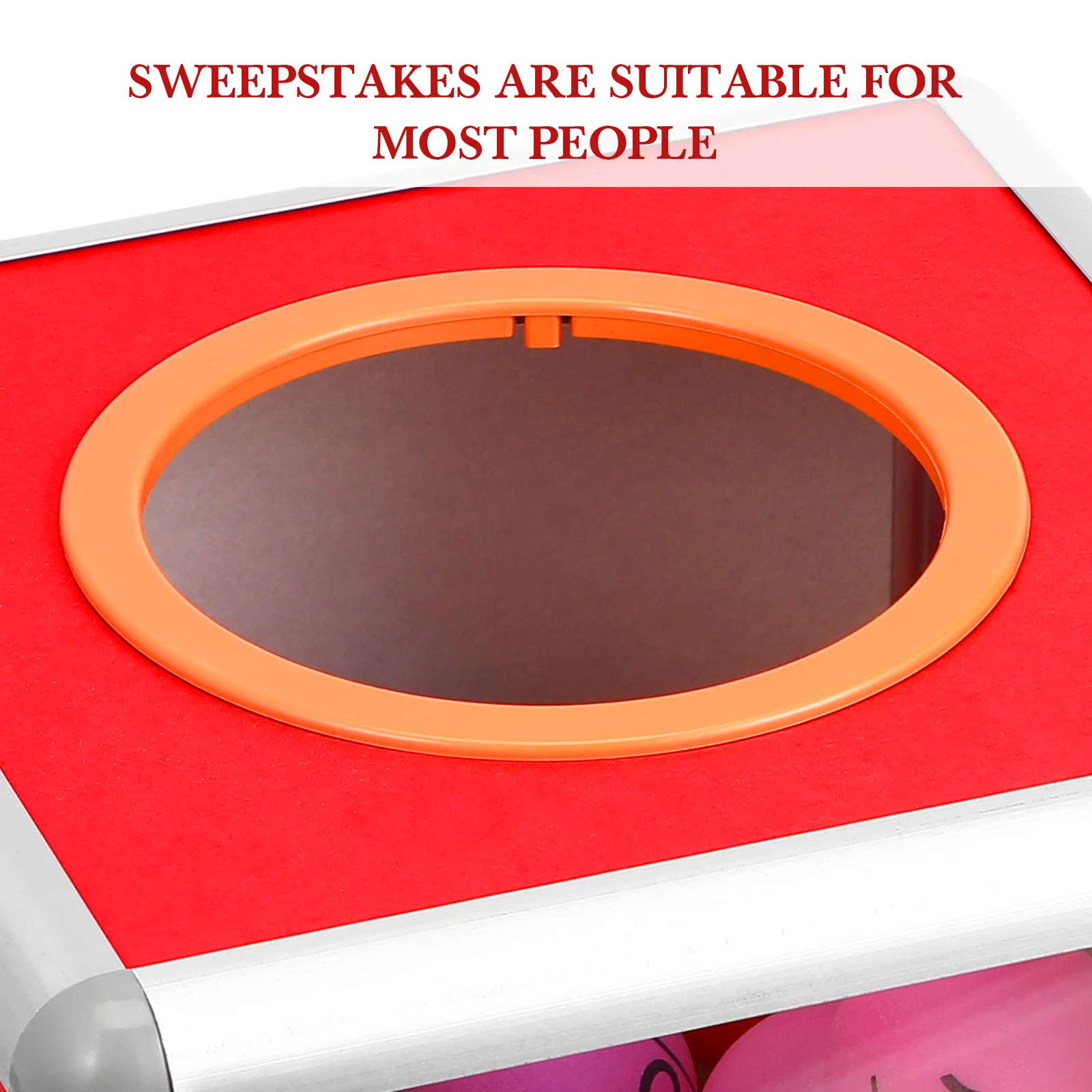 

Lottery Ball Box 20x20x20cm Transparent Draw Box for Raffles Games Events Party Favors Game Box Lottery Case Event Planning Tool