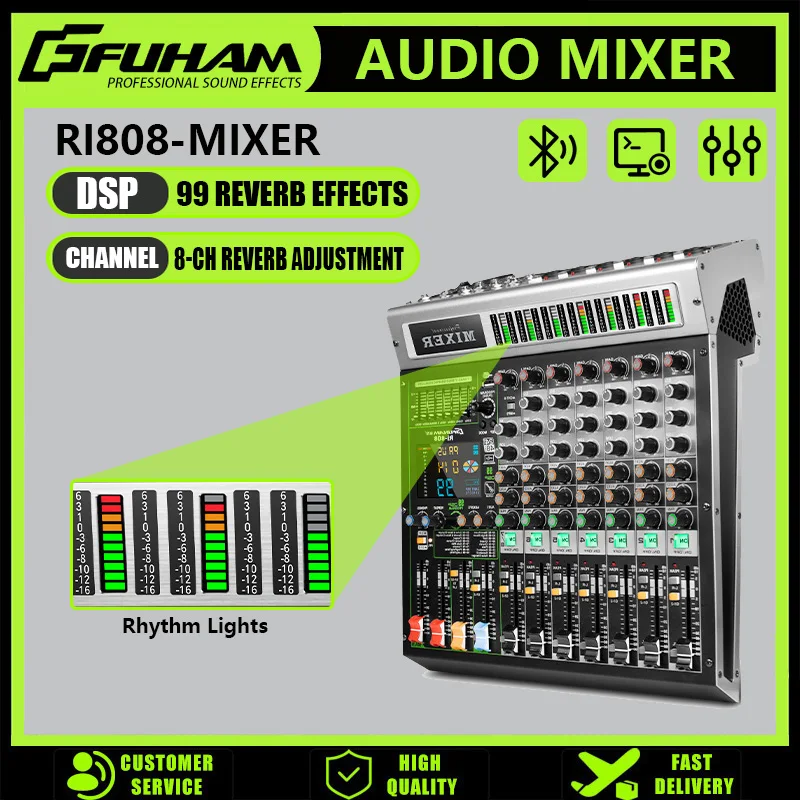 8 Channel Mixer Dj …