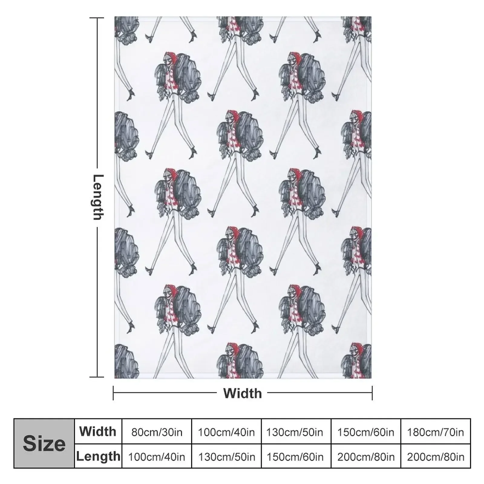 Corazon fashion walk Throw Blanket Personalized Gift halloween Blankets