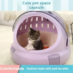 Cat Space Capsule Cat Nest Litter Box Pet Outing Flight Case Portable Cat Bag Simple And Breathable Portable Cat Cage