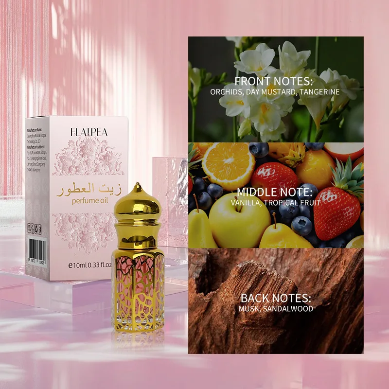 10ml Arabian Floral Fragrance Essential Oil Bottles Portable Mini Perfume Dispenser Travel Roller Fragrance Container Perfume Oil Bottle view 5