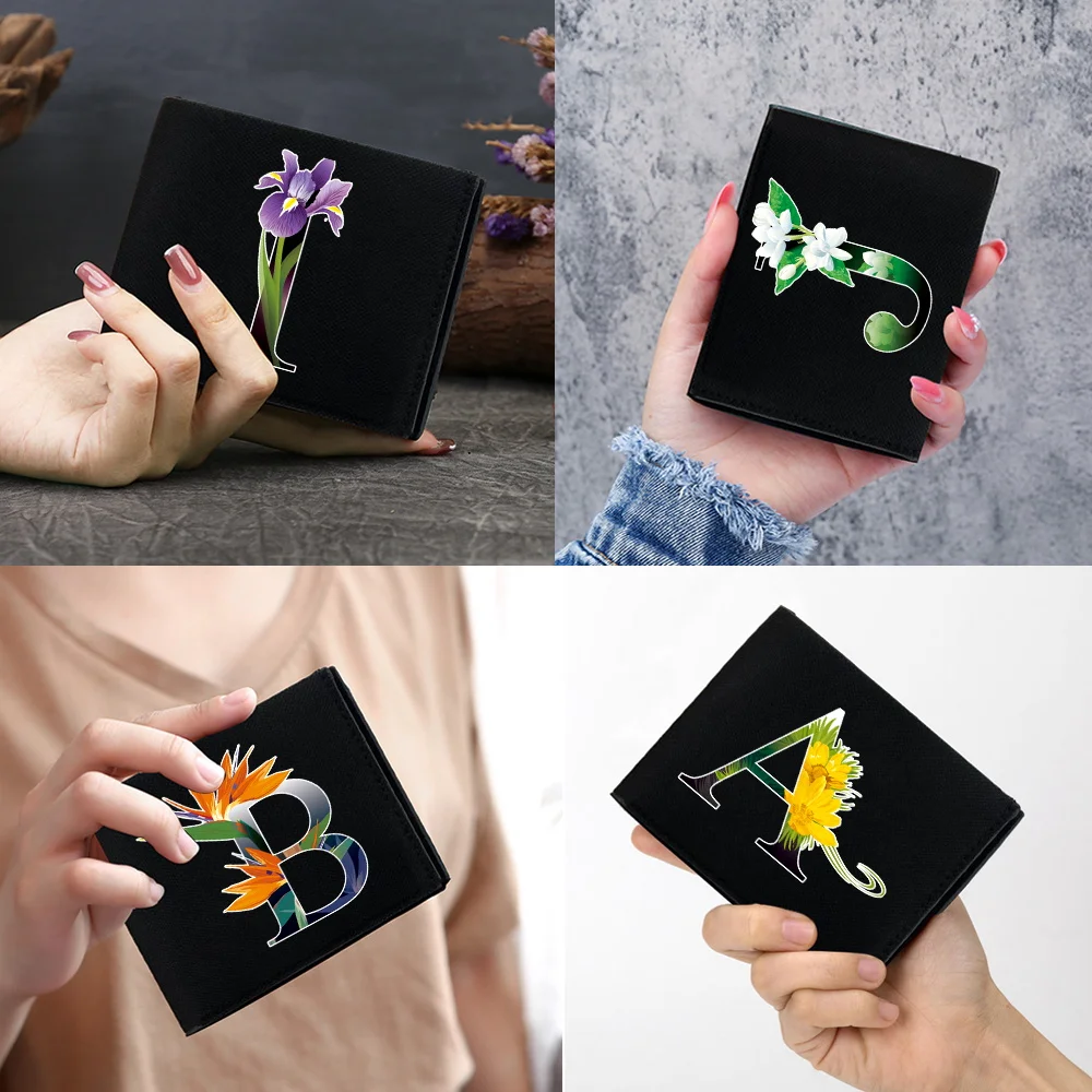 

Short Money Bag New High-quality Fashion Multi-Function Personalized Purse Bank Card Storage Wallet Flower Color Series