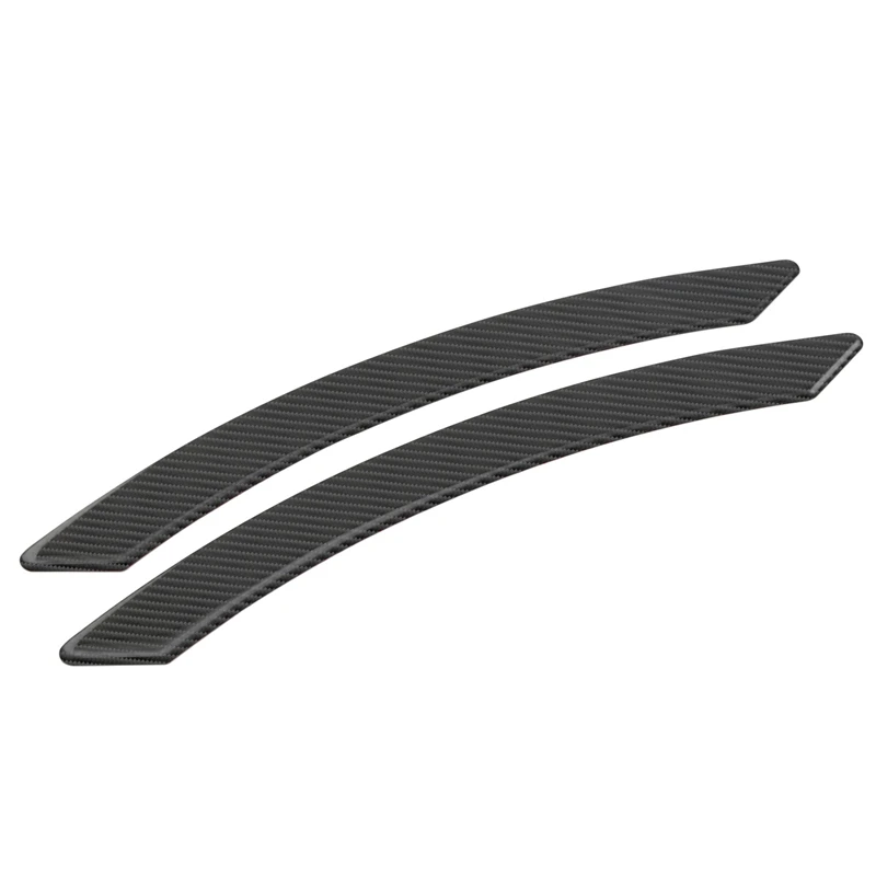 2Pcs 15\'\' Carbon Fiber Pattern Car Wheel Eyebrow Arch Trim Lips Strip Fender Flare Protector Mud Flap Splash Guards Protector