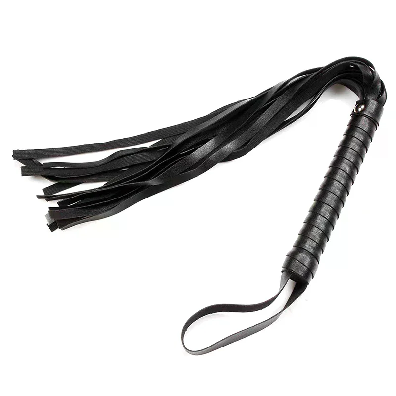 Fouet à proxénètes en cuir Pu de 35cm, pour fête d'équitation, entraînement, accessoire de Performance sur scène