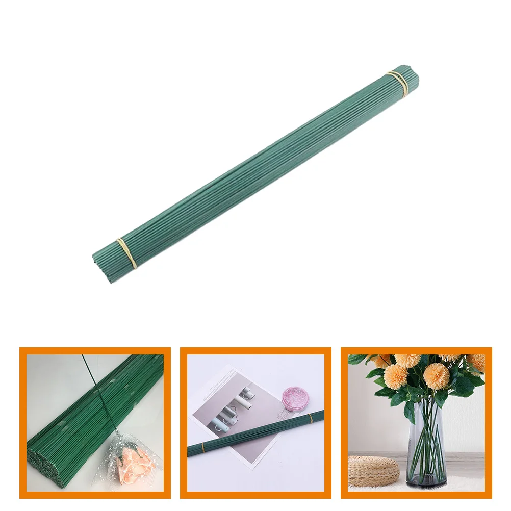 

50Pcs Durable Iron Floral Stems Flexible Wire for DIY Flower Arrangement Decoration Floral Stems Iron Flower Rod