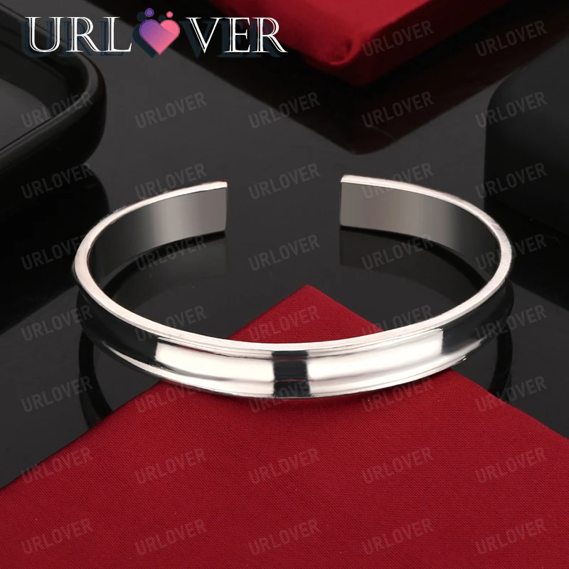 

925 Silver Bangle For Woman Party Fashion Charm Jewelry Wedding Accessories Birthday Gift Sterling Silver Bangle Ornament