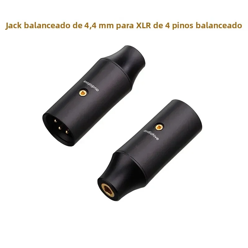 Adaptador XLR para 4.4mm, Adaptador 4.4mm para XLR, Adaptador 4.4mm para XLR Balanceado, Adaptador 4.4mm para XLR Balanceado Macho
