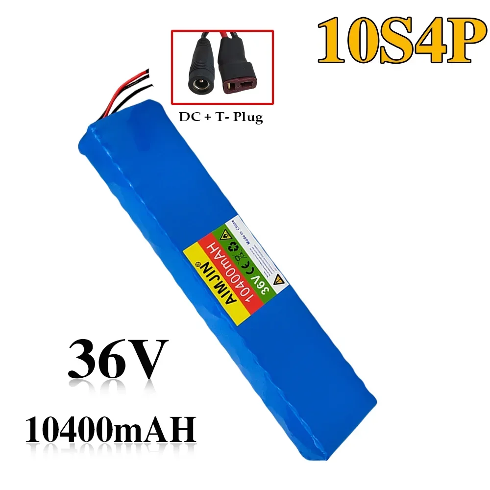 10S4P 10.4Ah Lithium Battery 36V for Electric Bike and Scooter, with BMS image 3