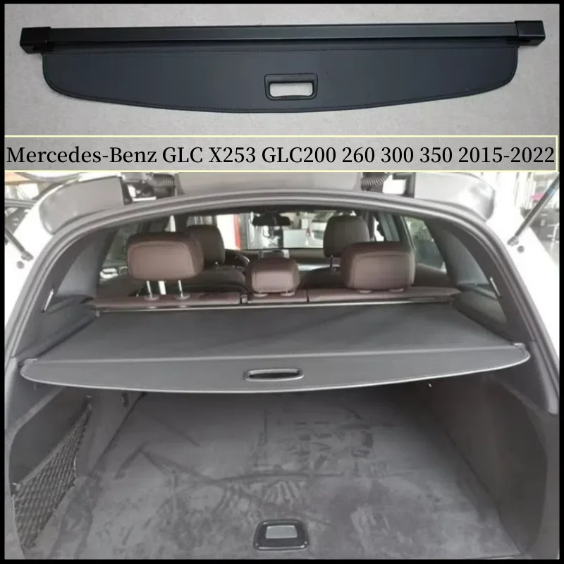 Rear Trunk Cargo Cover For Mercedes-Benz GLC X253 GLC200 260 300 350 2015-2022 Partition Curtain Screen Shade Security Shield