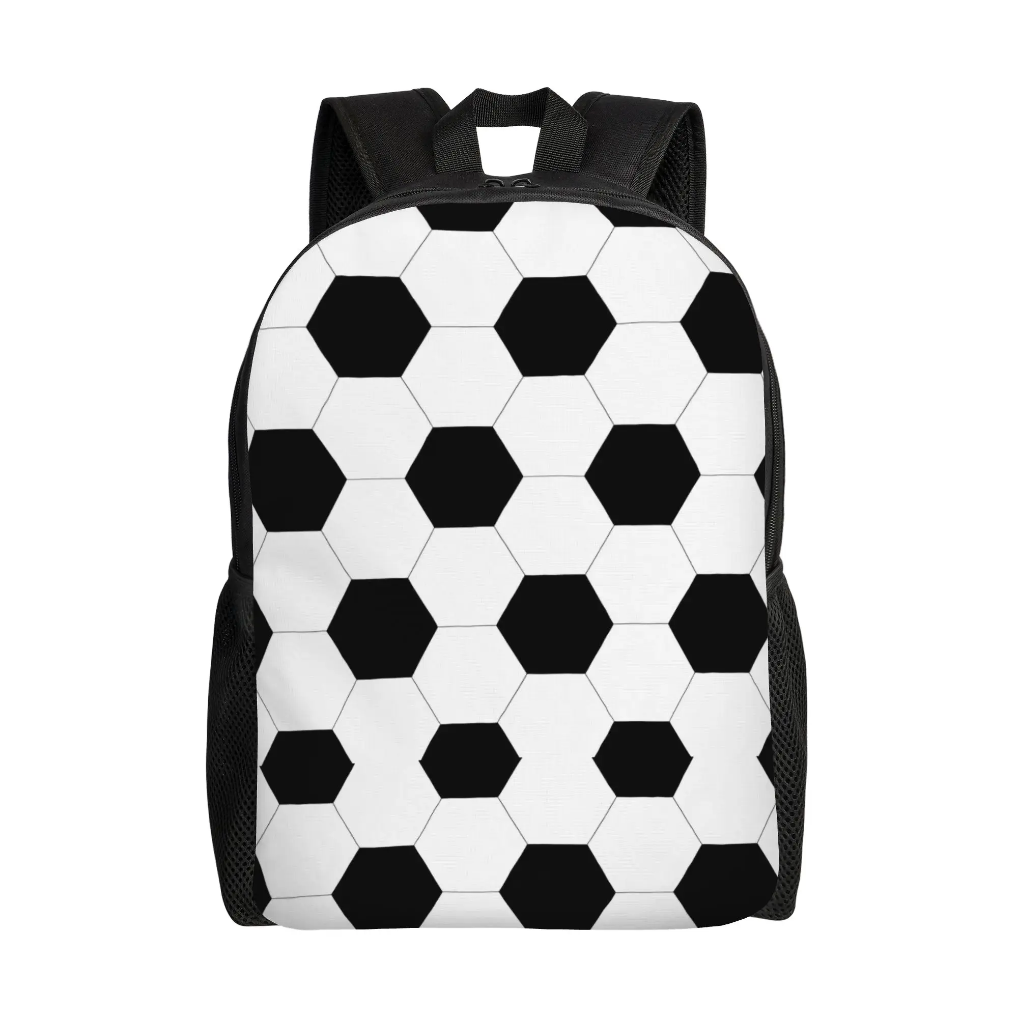 

Custom Football Ball Texture Backpacks for Girls Boys Soccer College School Travel Bags Men Women Bookbag Fits 15 Inch Laptop