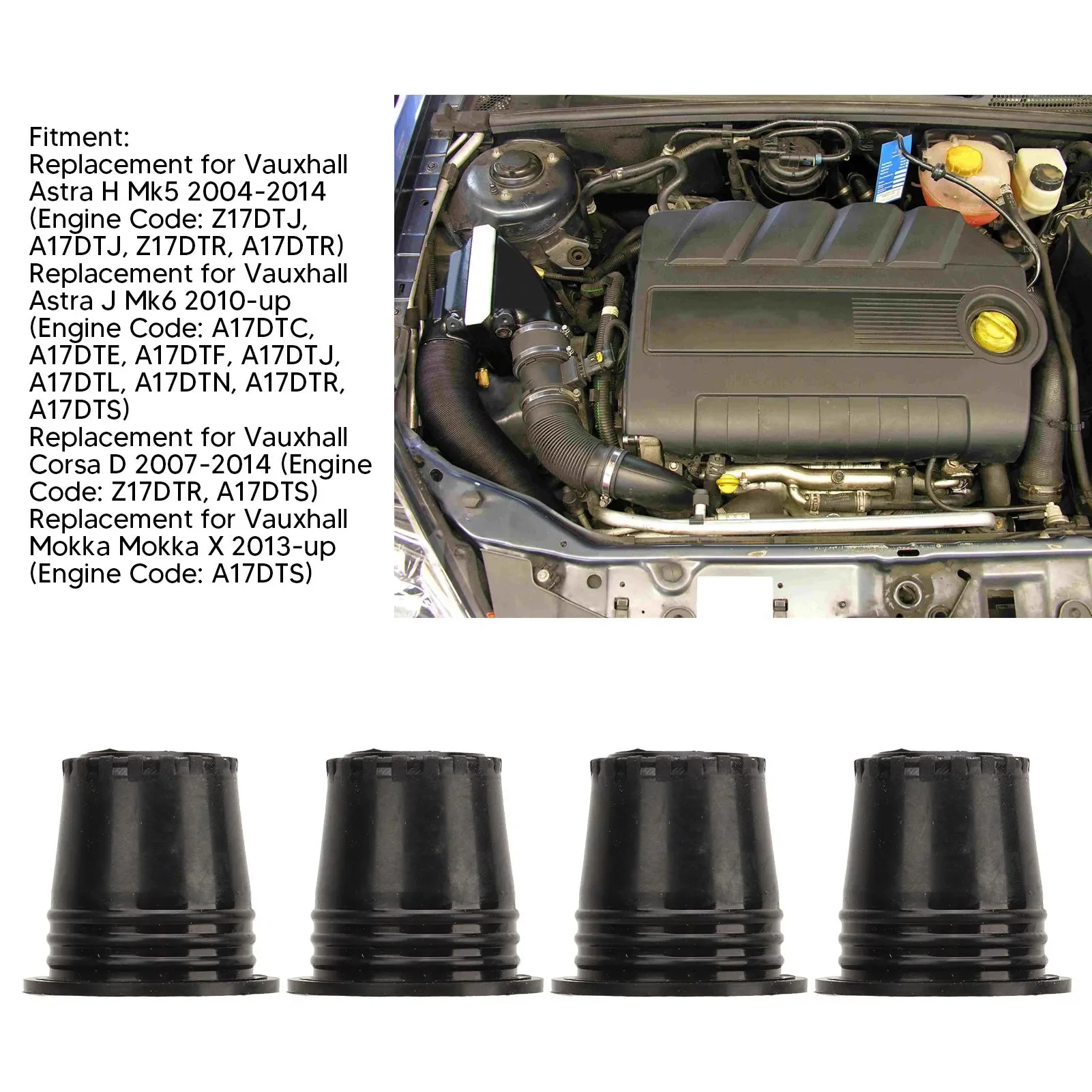 

OEM 97376304 Car Fuel Diesel Injector Upper Seal 1-4Pcs For Vauxhall Astra H/J Mk5 Mk6 Corsa D Mokka 1.7 CDTI Car Accessories